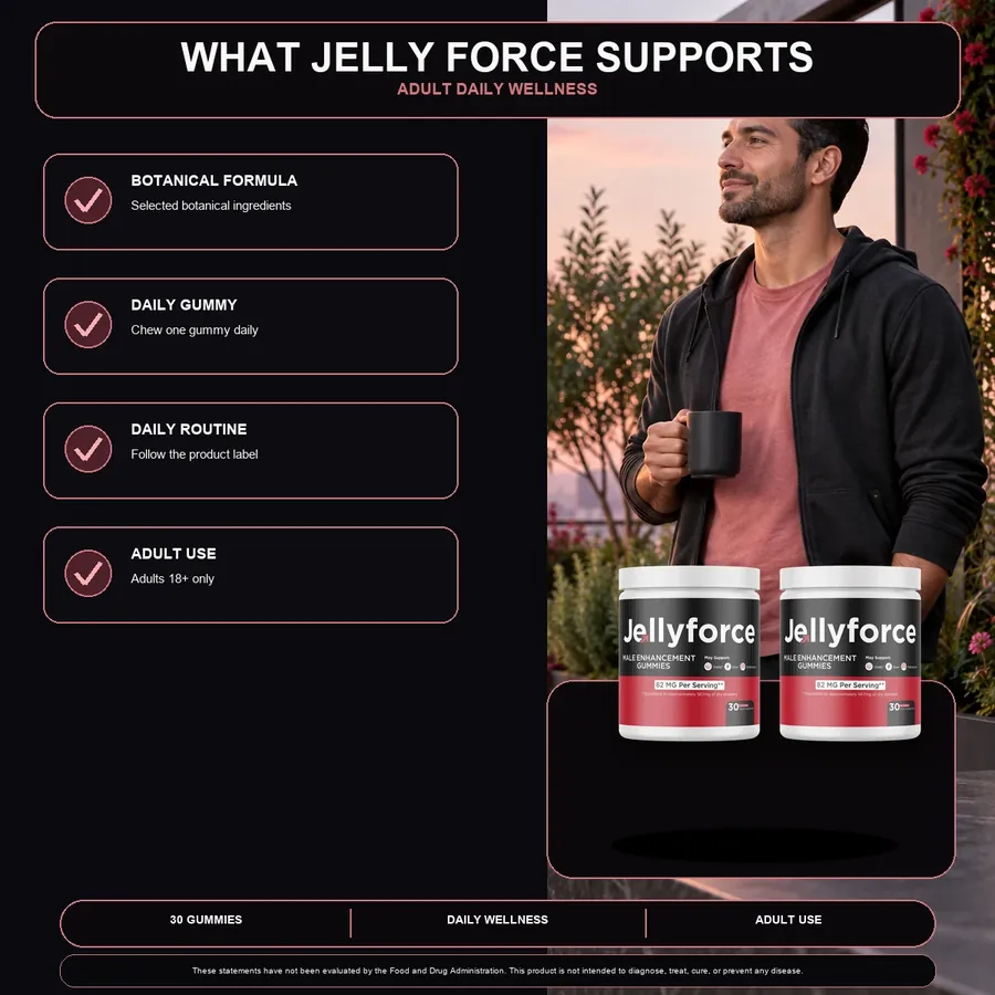 The "What Jelly Force supports" graphic from the sales page